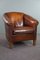 Fauteuil Club Vintage en Cuir de Mouton 1