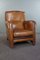 Vintage Modern Club Chair in Sheep Leather 1