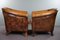 Vintage Club Chairs with Patina in Sheep Leather, Set of 2 3