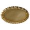 Large Swedish Grace Oval Brass Tray by Firma Lars Holmström, Sweden, 1940s 1