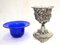 English Silver-Plate Glass Urns, Set of 2 11