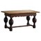 19th Century Antique Baroque Dining / Desk Table in Oak, Danish Cabinetmaker 1