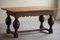 19th Century Antique Baroque Dining / Desk Table in Oak, Danish Cabinetmaker 10