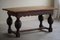 19th Century Antique Baroque Dining / Desk Table in Oak, Danish Cabinetmaker 11