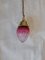 Early 20th Century Cranberry Cut Glass Hanging Lamp, Image 2