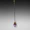 Early 20th Century Cranberry Cut Glass Hanging Lamp 7