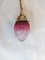 Early 20th Century Cranberry Cut Glass Hanging Lamp 1