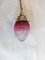 Early 20th Century Cranberry Cut Glass Hanging Lamp, Image 1