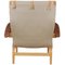 Pernilla Chair Modell 69 aus Braunem Anilinleder von Bruno Mathsson, 1980er 3