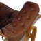 Pernilla Chair Model 69 in Brown Aniline Leather by Bruno Mathsson, 1980s, Image 8