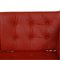 Spokeback Sofa in Red Leather by Børge Mogensen, 1960s 14