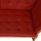 Spokeback Sofa aus rotem Leder von Børge Mogensen, 1960er 19