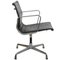 Chaises de Bureau Ea-108 en Cuir Noir par Charles Eames, 1990s, Set de 2 3