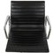 Sillas de escritorio Ea-108 de cuero negro de Charles Eames, años 90. Juego de 2, Imagen 14