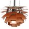Copper Artichoke Hanging Lamp by Poul Henningsen, 2000s 1