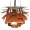 Copper Artichoke Hanging Lamp by Poul Henningsen, 2000s, Image 1