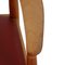 Lounge Chair in Cherry Wood and Red Leather by Hans Wegner, 1990s, Image 7