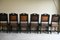 Victorian Oak and Leather Dining Chairs, Set of 10, Image 8