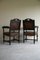 Victorian Oak and Leather Dining Chairs, Set of 10, Image 10