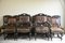Victorian Oak and Leather Dining Chairs, Set of 10, Image 9