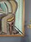 L'uomo, dipinto ad olio, anni '50, con cornice, Immagine 8