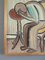 L'uomo, dipinto ad olio, anni '50, con cornice, Immagine 7