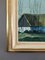 Luz en la granja, pintura al óleo, años 50, Enmarcado, Imagen 8