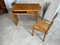 Art Deco Children's Desk and Chair, 1940s, Set of 2 8