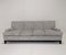 Großes Vintage Sofa aus grauem Stoff & Nussholz 3