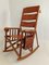 Safari Rocking Chair with Leather 12