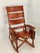 Safari Rocking Chair with Leather 6