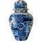 Antike Delfter Blaue Vase mit Deckel von Royal Tichelaar, 1900er 15