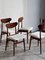 Teak and Fabric Dining Chairs, 1970s, Set of 6 11