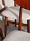 Teak and Fabric Dining Chairs, 1970s, Set of 6 8