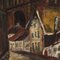 Dutch Artist, View of Cathedral, 1960, Oil on Canvas, Framed, Image 3