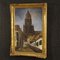 Dutch Artist, View of Cathedral, 1960, Oil on Canvas, Framed 8