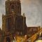 Dutch Artist, View of Cathedral, 1960, Oil on Canvas, Framed 7