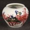 Chinese Vase in Painted Ceramic with Flowers and Animals, 2000s 1