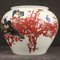 Chinesische Vase aus bemalter Keramik mit Blumen und Tieren, 2000er 10