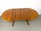 Danish Round Extendable Dining Table in Teak, 1990s, Image 6