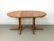 Danish Round Extendable Dining Table in Teak, 1990s 2