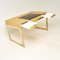 Brass and Rattan Desk, 1970s 4