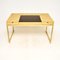 Brass and Rattan Desk, 1970s 1