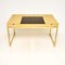 Brass and Rattan Desk, 1970s, Image 1