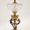 Antique French Gilt Bronze and Crystal Glass Table Lamp, 1900 6