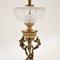 Lampada da tavolo antica in bronzo dorato e cristallo, Francia, 1900, Immagine 6