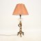 Antique French Gilt Bronze and Crystal Glass Table Lamp, 1900 2