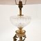 Lámpara de mesa francesa antigua de bronce dorado y cristal, 1900, Imagen 5