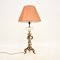 Antique French Gilt Bronze and Crystal Glass Table Lamp, 1900, Image 1