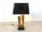 Lampe de Bureau Feuille Mid-Century en Laiton, 1970s 4